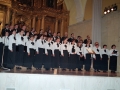 Actuación de un coro en el convento-auditorium de Santa Ana