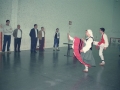 Dantzaris bailando en las finales del torneo de San Miguel