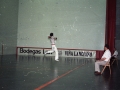 Instante de un partido del torneo San Miguel de pelota vasca