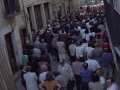 Personas congregadas en los actos de traslado de la imagen de San Miguel de Aozaraza