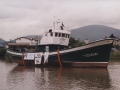 Traslado y colocación de barco pesquero San Francisco Glorioso en el restaurante Bekoerrota