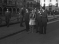 Eulogio Salmerón, gobernador civil de Gipuzkoa, visitando las obras del instituto Zuazola