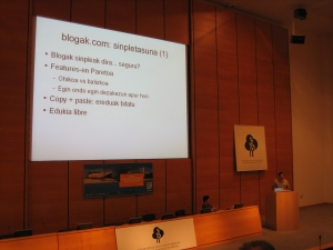 Josu Azpillagaren aurkezpena.