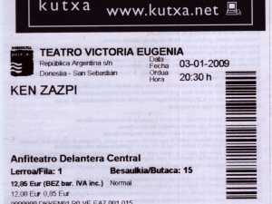 Ken Zazpiren sarrera.