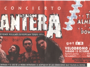 Panterako kontzertuaren sarrera.