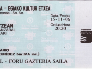 Bide Ertzeanen kontzertuko sarrera.