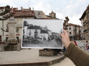 Kanpezuko plazako iturria.