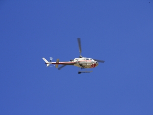Helikopteroa Arbizu gainean.