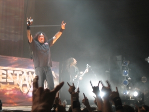 Testament PriestFeast kontzertuan.