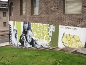 Dizebiren graffitia.