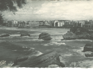 Miarritzeko hondartza.