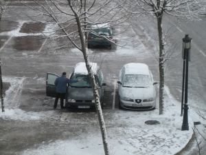 Autoa elurrez garbitzen.