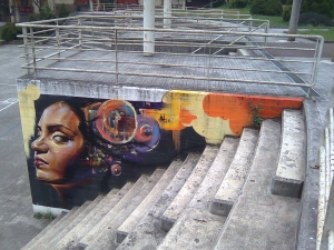 Graffitia Igartzako parkean.