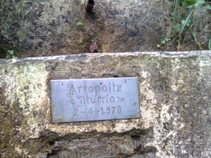 Arrapaitzeko iturria.