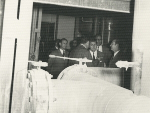 Eulogio Salmeron, Gipuzkoako Gobernadore Zibila, 1963an eraikitako Bilore lantegia bisitatzen