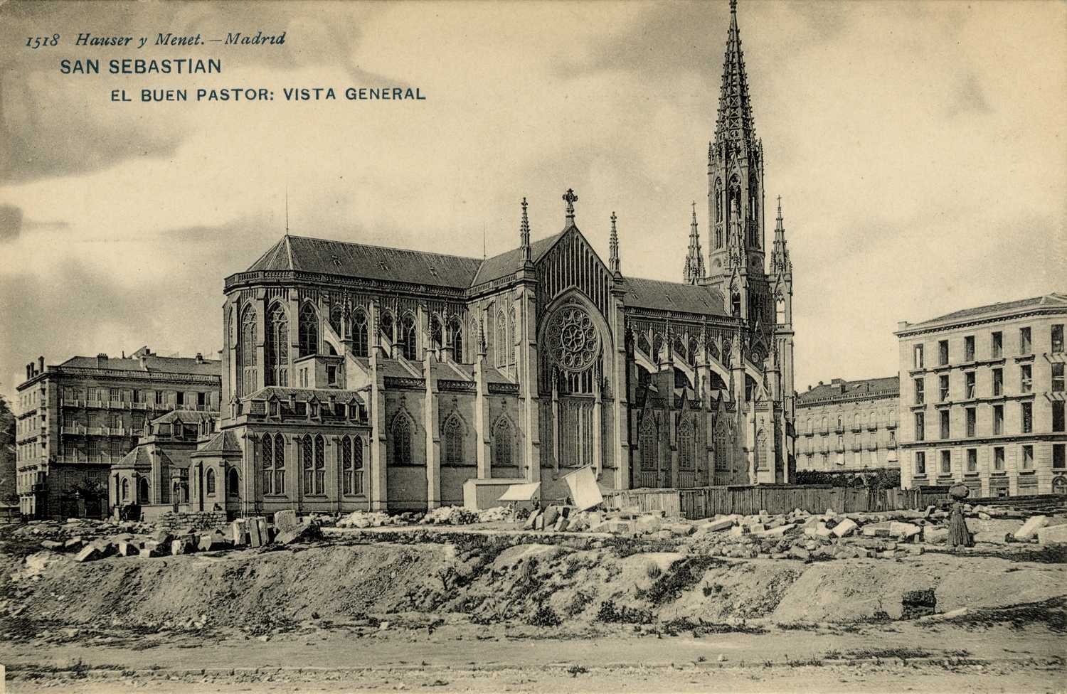 Foto antigua de Catedral del Buen Pastor.